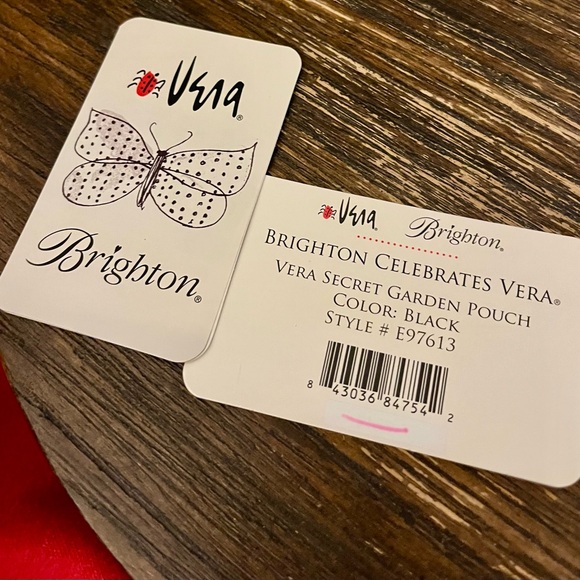 NWT Brighton Celebrates Vera Secret Garden Leather Pouch Crossbody - Picture 8 of 10